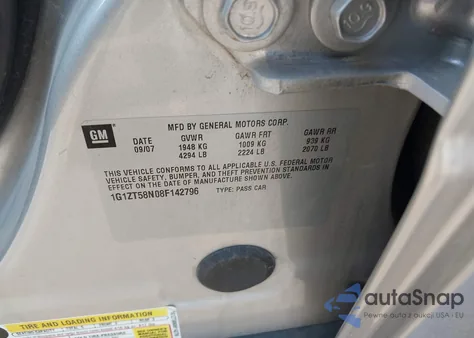 2008 Chevrolet Malibu Classic Lt из США, поврежденный, VIN 1G1ZT58N08F142796